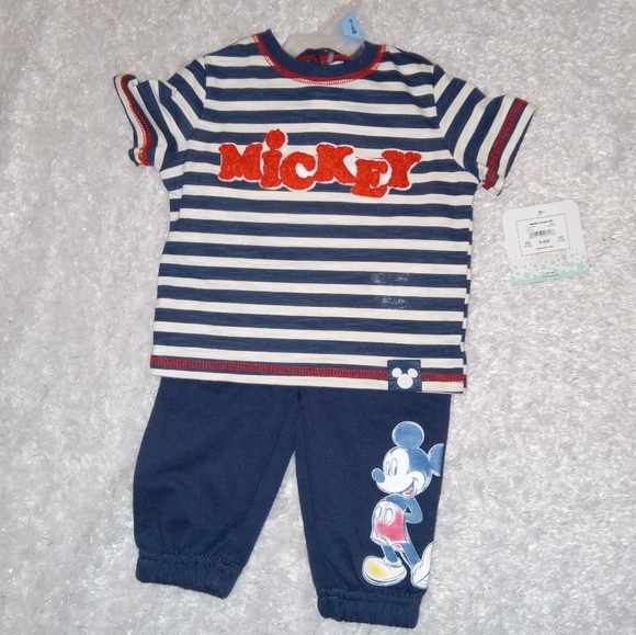 Disney Other - 4 for $10 Disney Baby NWT Mickey Mouse 2 piece set
